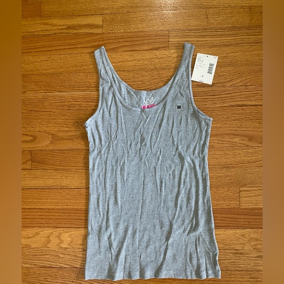 Joeboxer Tank Top Women’s Medium Heather Gray, Ribbed V neck NWT - Picture 1 of 7